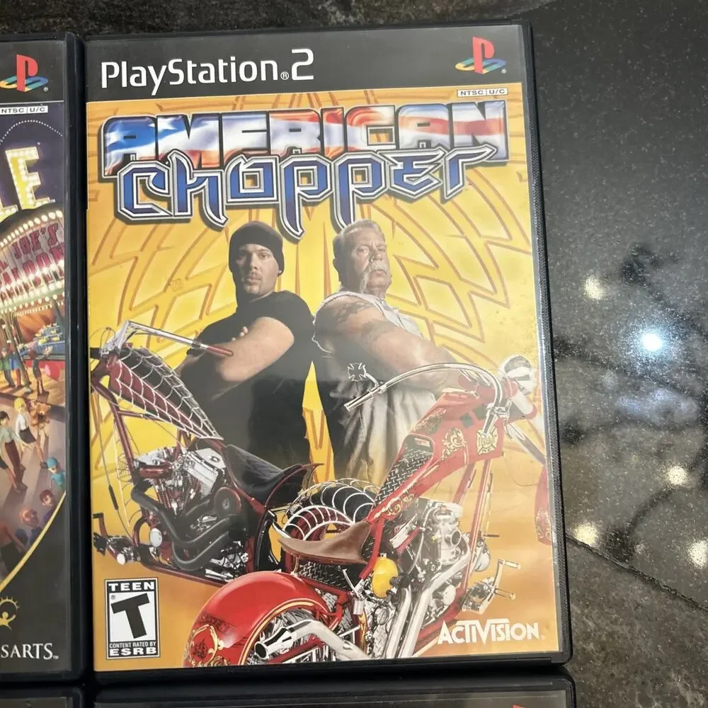 LOT of 4 Sony PlayStation 2/PS2 Games Thrillville American Chopper Poker Golf